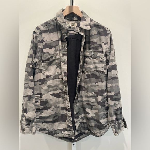 Duluth Trading Men's Fire Hose Camo Flannel-Lined Limber Jacket Size M - Picture 1 of 5